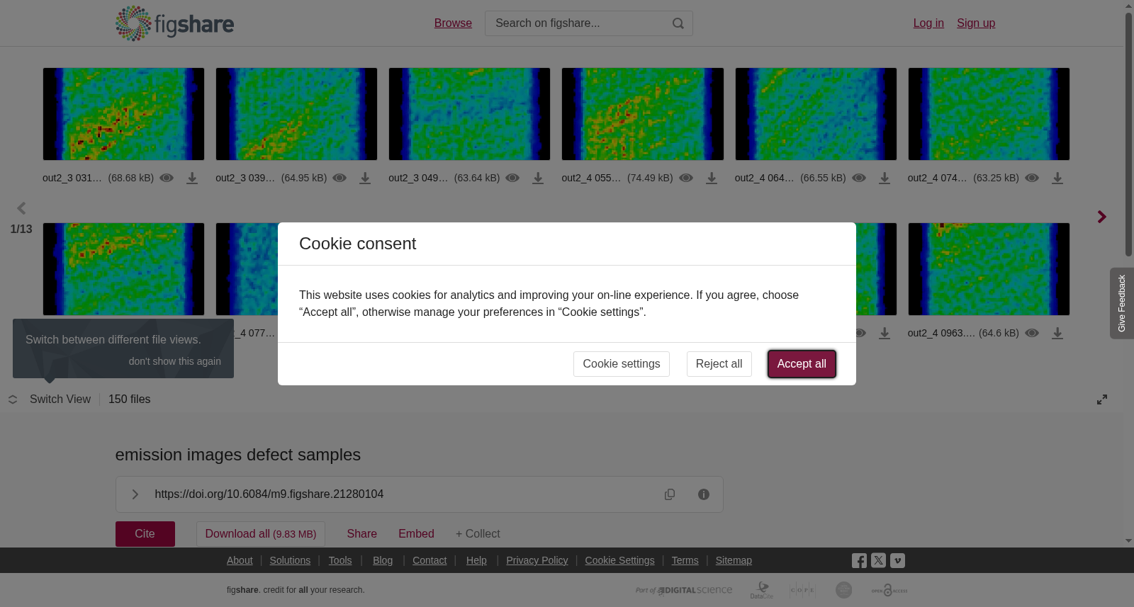 emission images defect samples 数据集图片