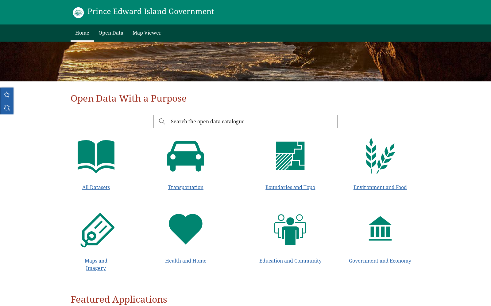 Prince Edward Island Government Open Data Portal 数据集图片