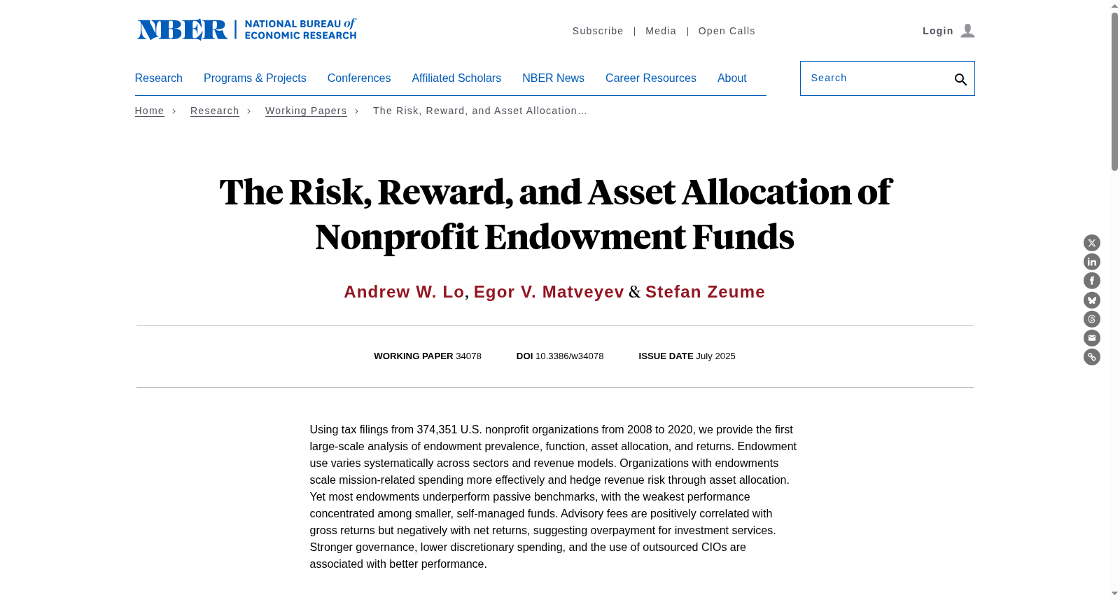 The Risk, Reward, and Asset Allocation of Nonprofit Endowment Funds 数据集图片