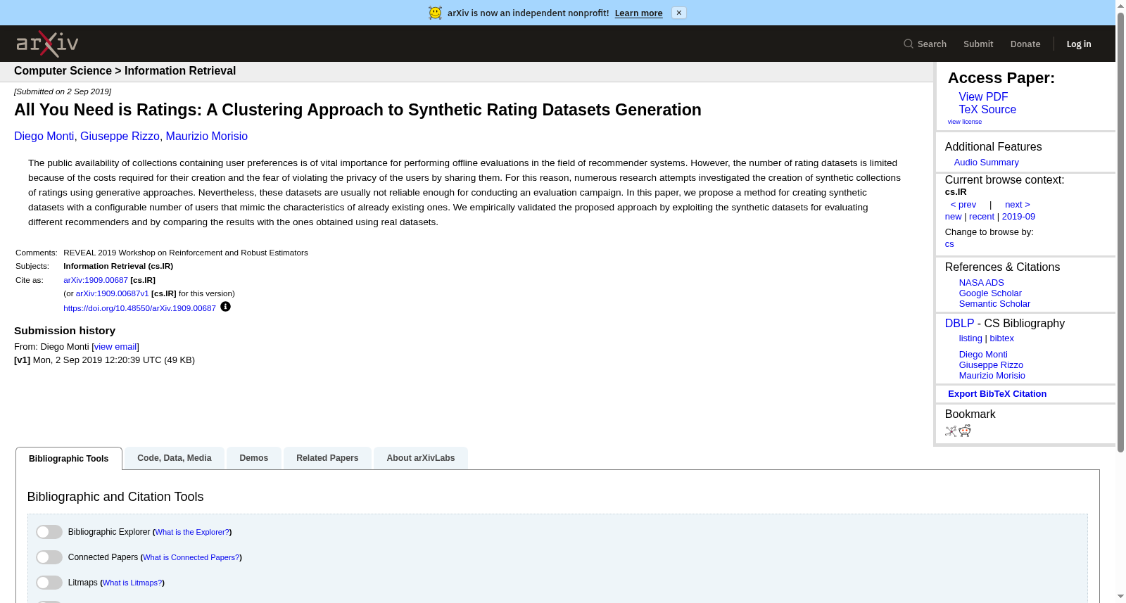 Synthetic Rating Datasets 数据集图片