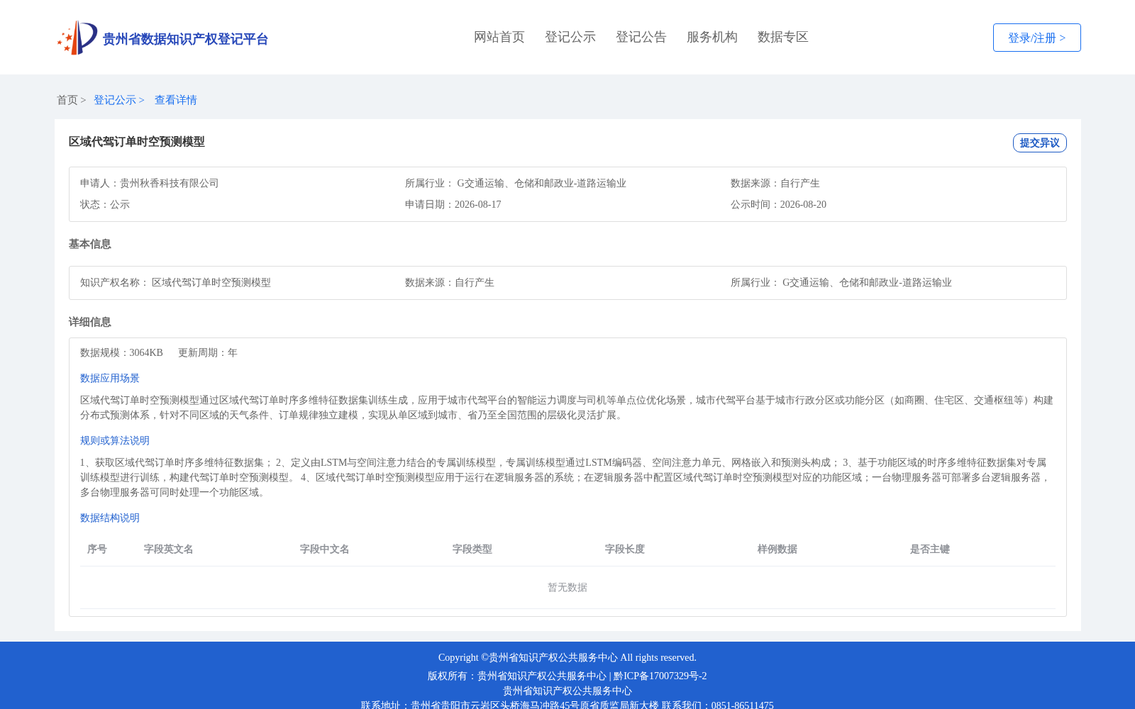 区域代驾订单时空预测模型 数据集图片