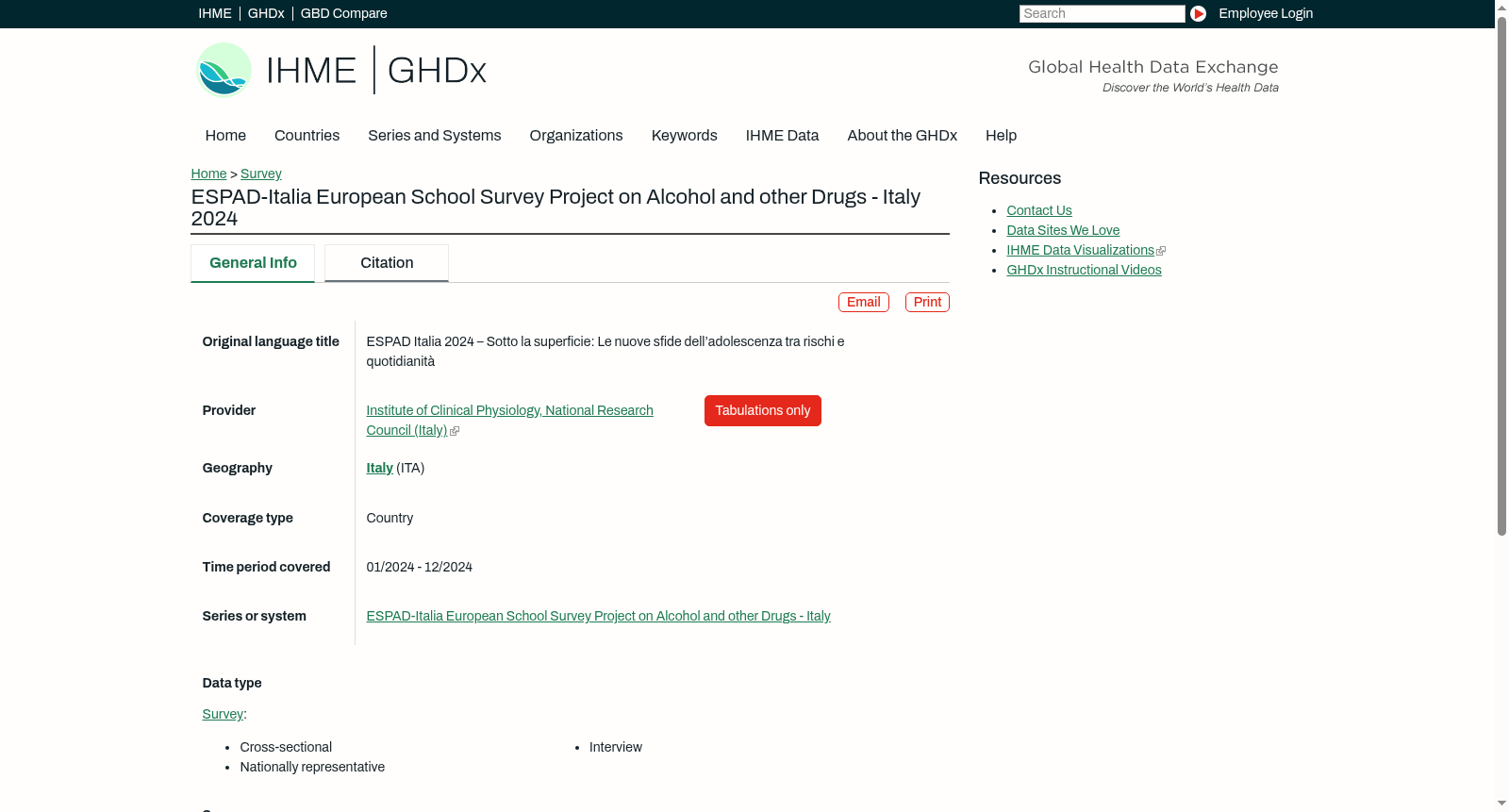 ESPAD-Italia European School Survey Project on Alcohol and other Drugs - Italy 2024 数据集图片