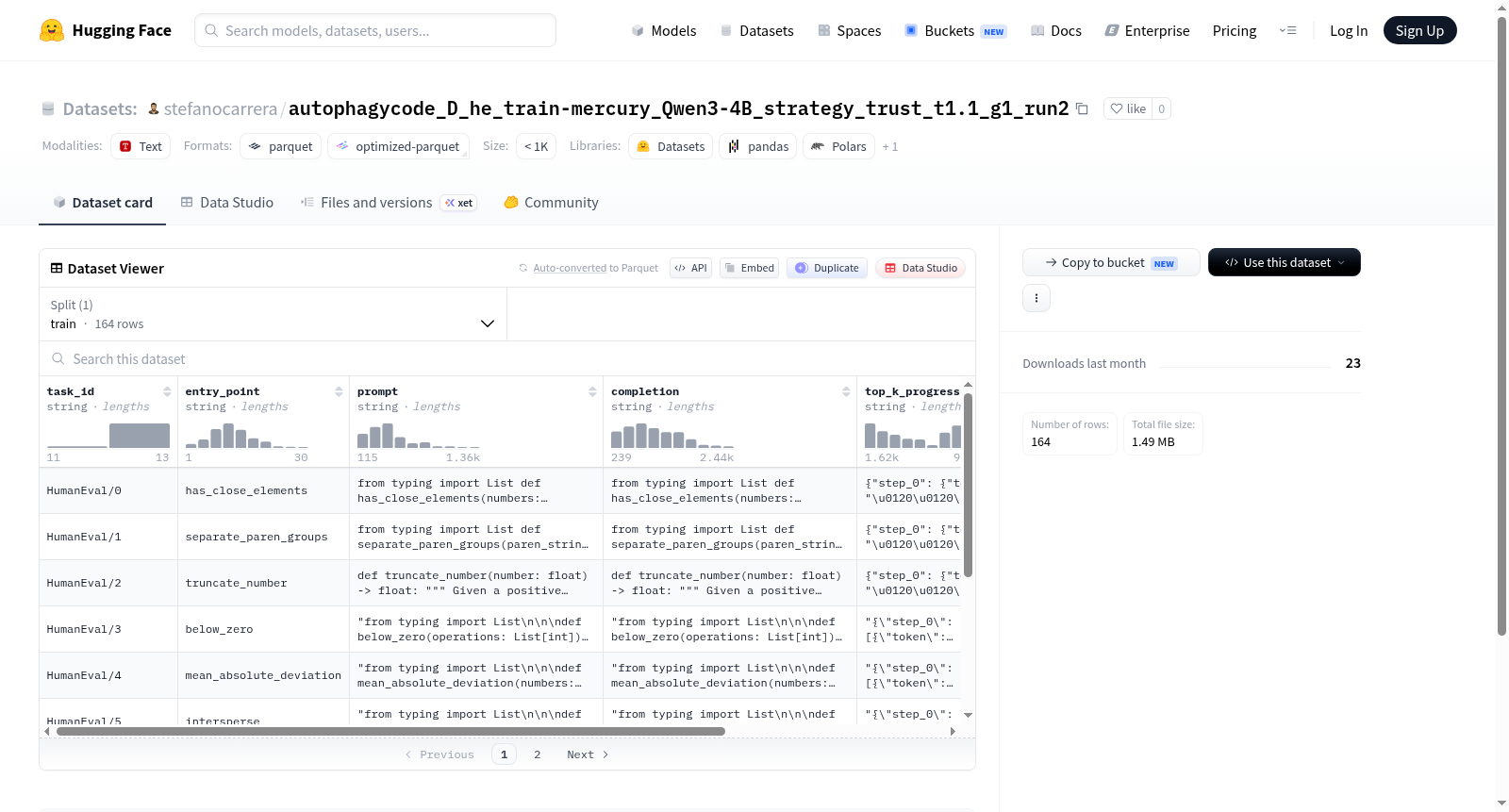 stefanocarrera/autophagycode_D_he_train-mercury_Qwen3-4B_strategy_trust_t1.1_g1_run2 数据集图片