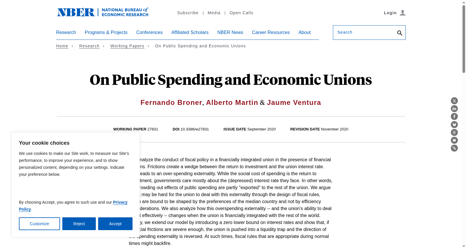 On Public Spending and Economic Unions 数据集图片