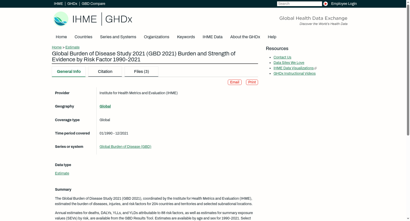 Global Burden of Disease Study 2021 (GBD 2021) Burden and Strength of Evidence by Risk Factor 1990-2021 数据集图片