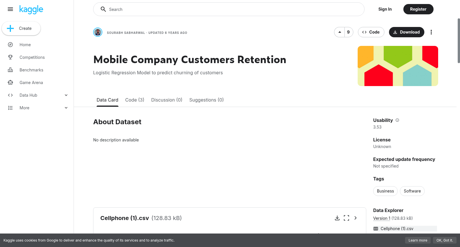 Mobile Company Customers Retention 数据集图片