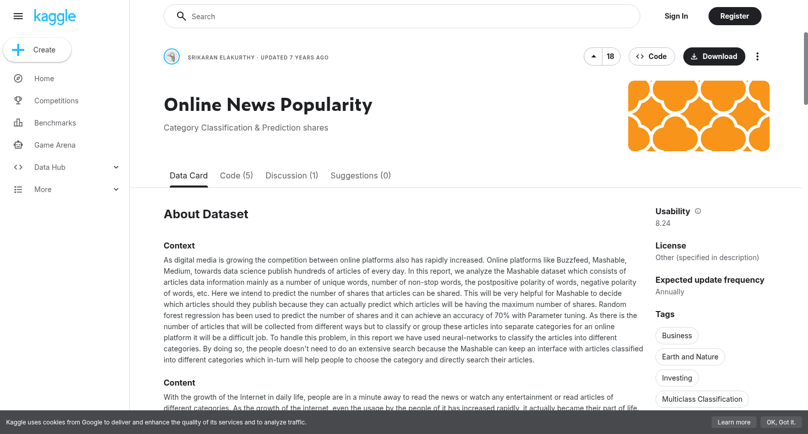 Online News Popularity 数据集图片