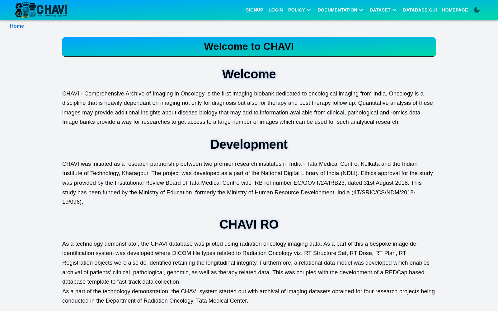 CHAVI - Comprehensive Archive of Imaging in Oncology 数据集图片