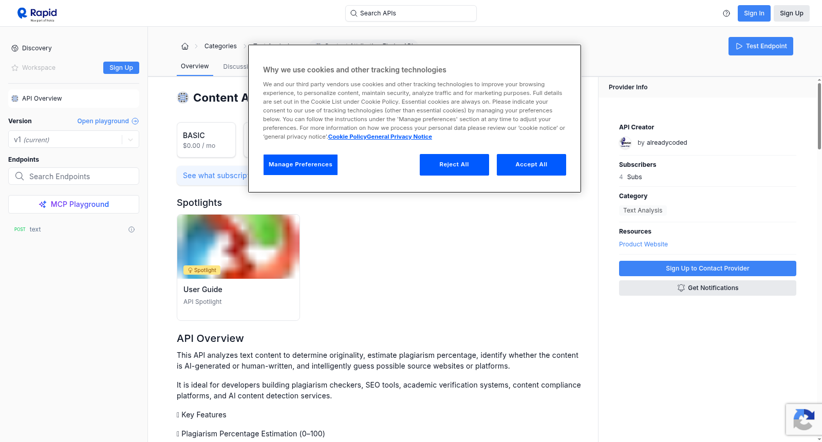 Content Attribution Finder API 数据集图片