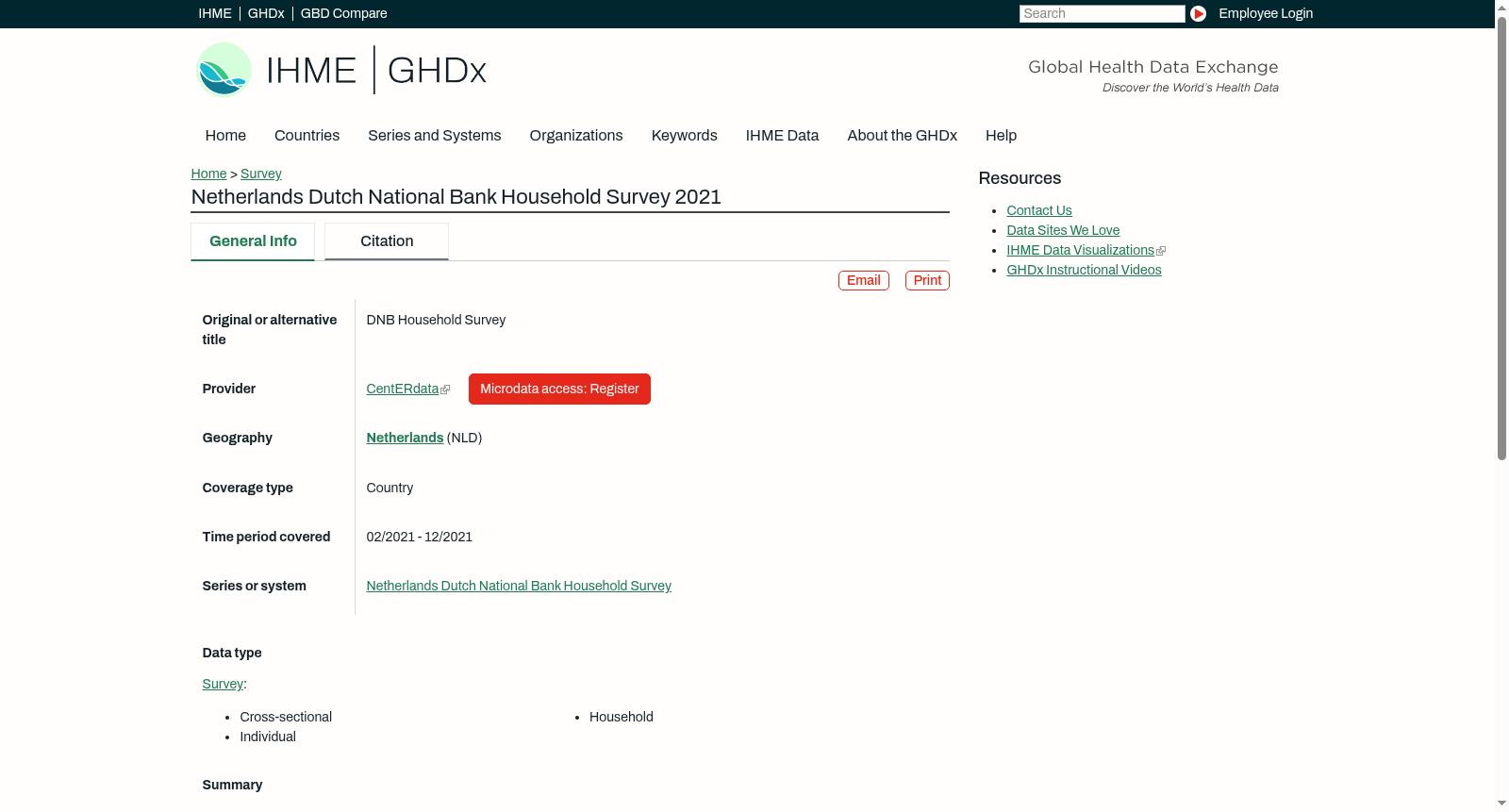 Netherlands Dutch National Bank Household Survey 2021 数据集图片