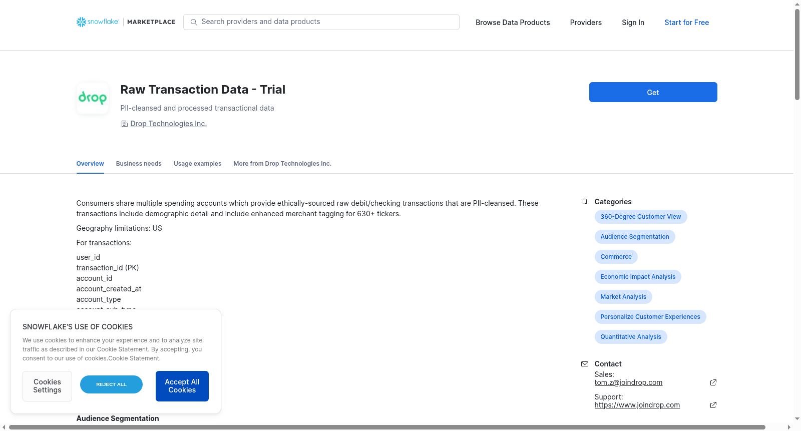 Raw Transaction Data - Trial 数据集图片