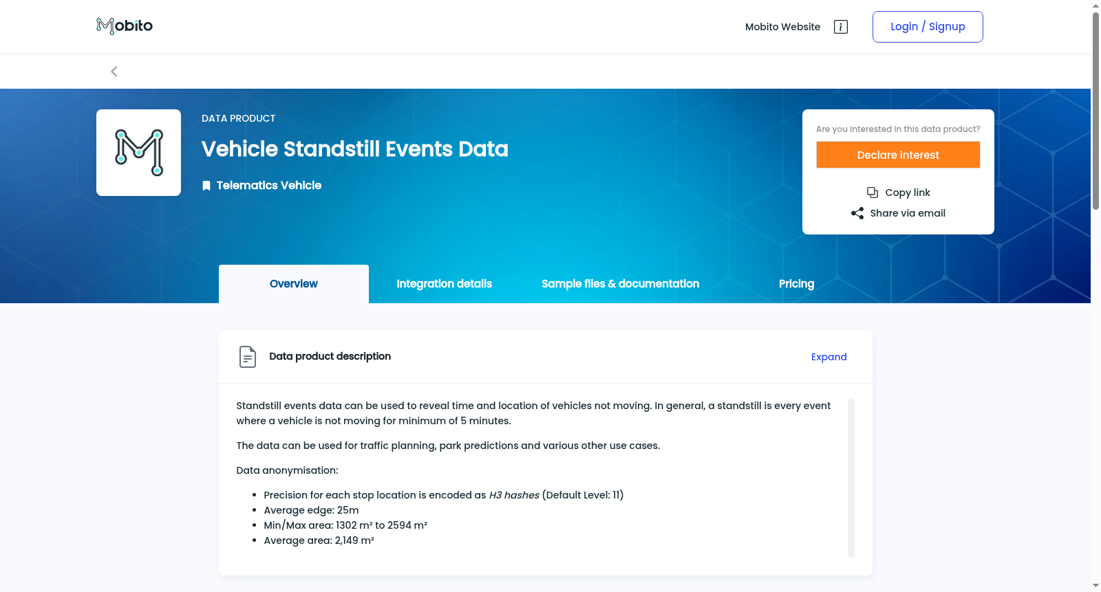 Vehicle Standstill Events Data 数据集图片