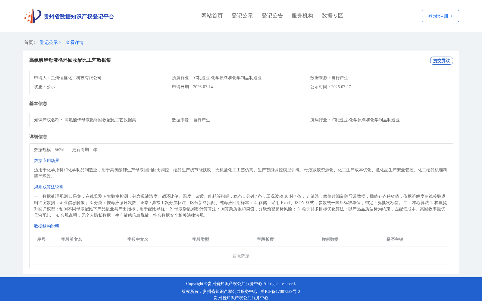 高氯酸钾母液循环回收配比工艺数据集 数据集图片