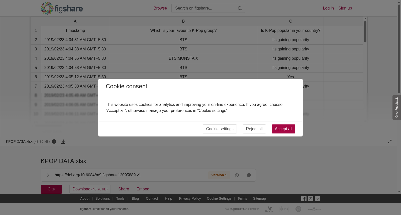 KPOP DATA.xlsx 数据集图片
