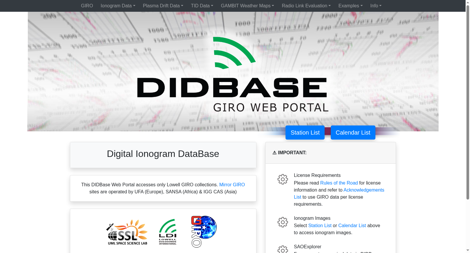 Digital Ionogram Database Repository at UML 数据集图片