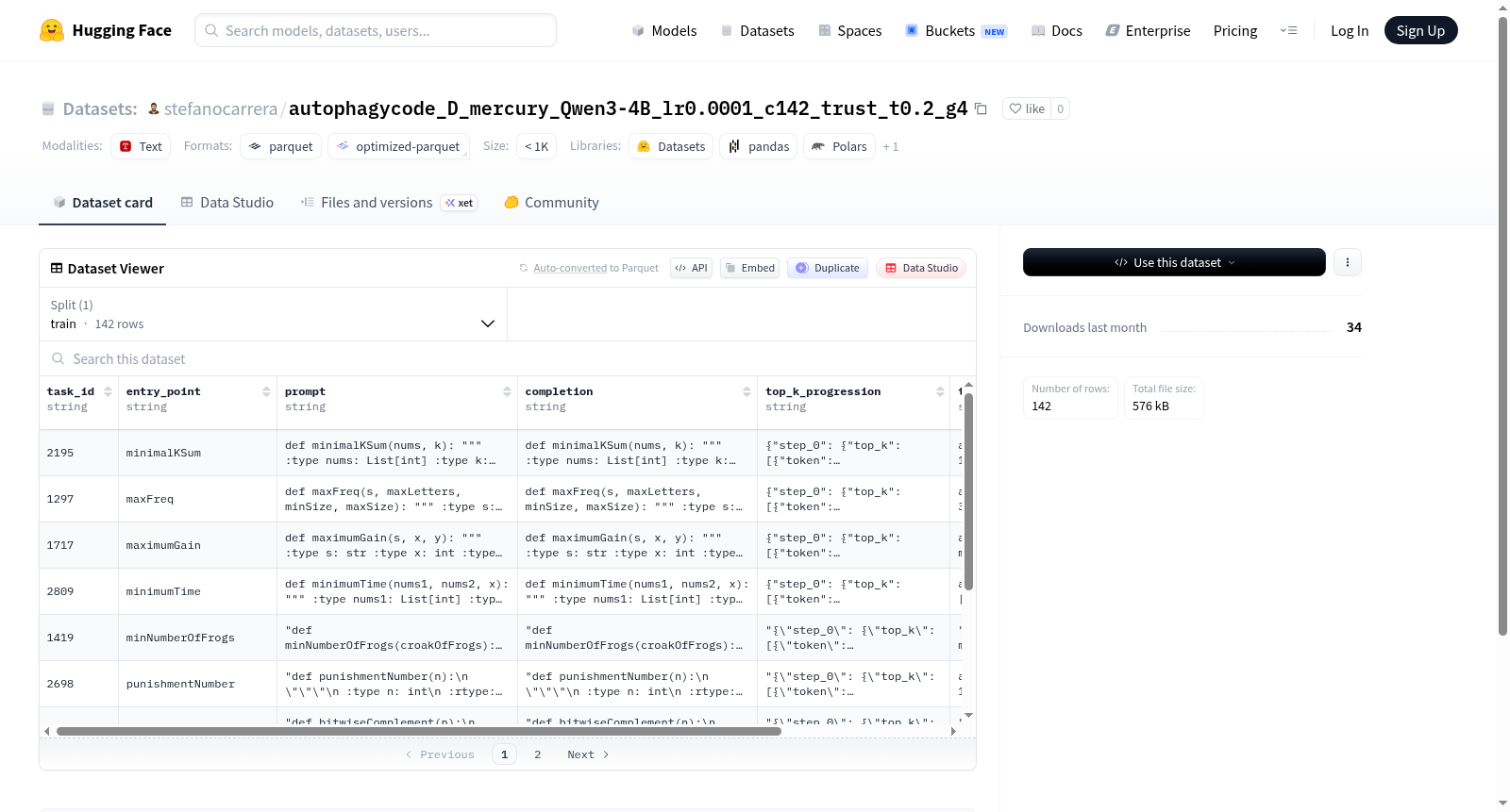 autophagycode_D_mercury_Qwen3-4B_lr0.0001_c142_trust_t0.2_g4 数据集图片