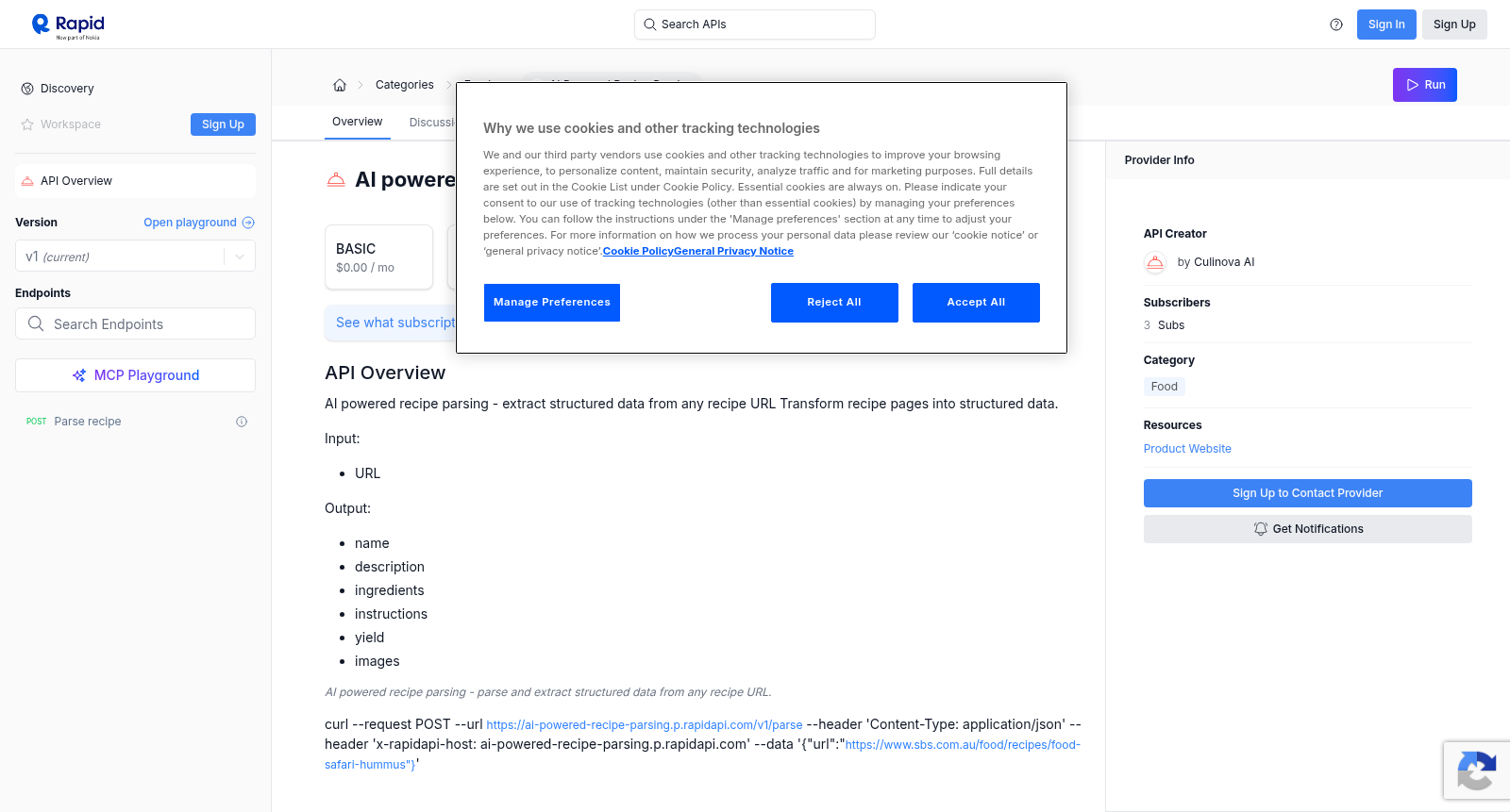 AI powered recipe parsing 数据集图片