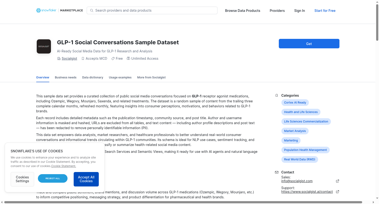 GLP-1 Social Conversations Sample Dataset 数据集图片