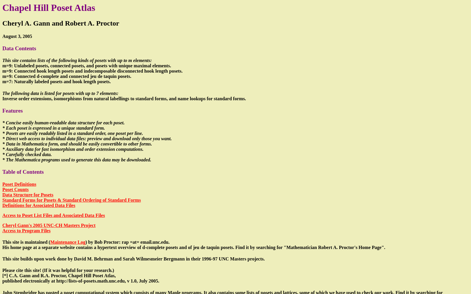 Chapel Hill Poset Atlas 数据集图片