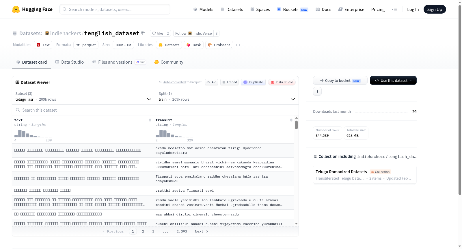 indiehackers/tenglish_dataset 数据集图片