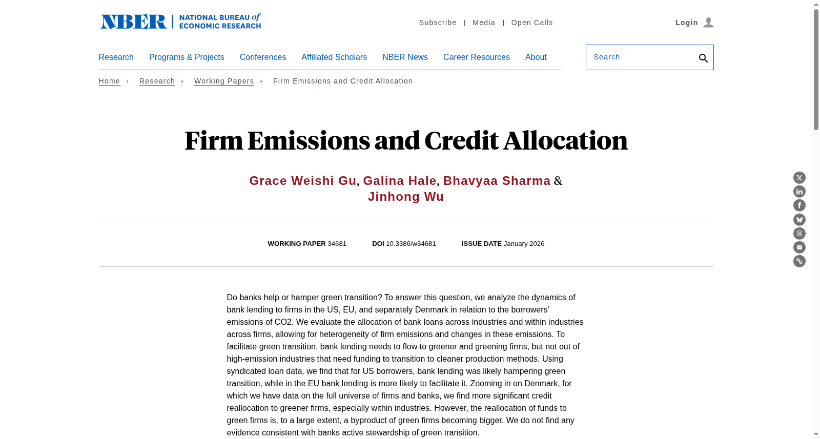 Firm Emissions and Credit Allocation 数据集图片