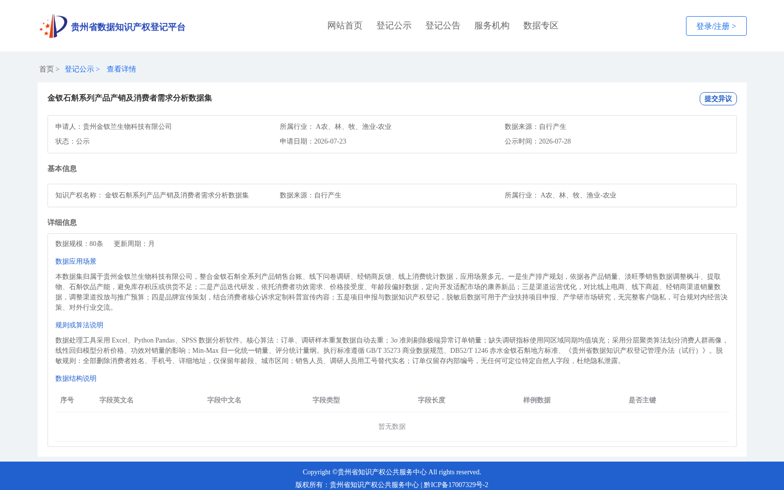 金钗石斛系列产品产销及消费者需求分析数据集 数据集图片