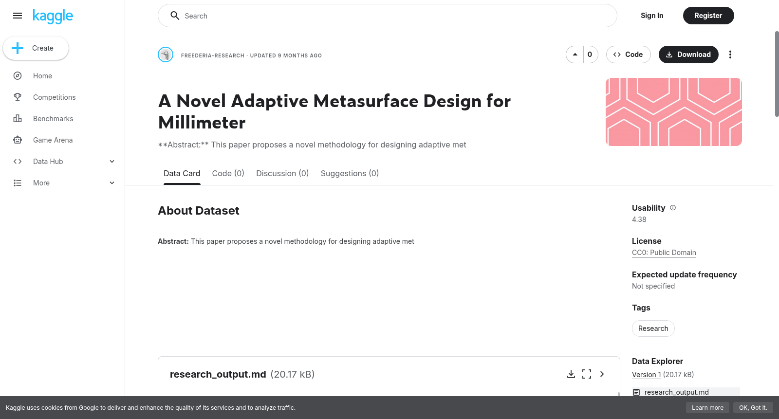 A Novel Adaptive Metasurface Design for Millimeter 数据集图片