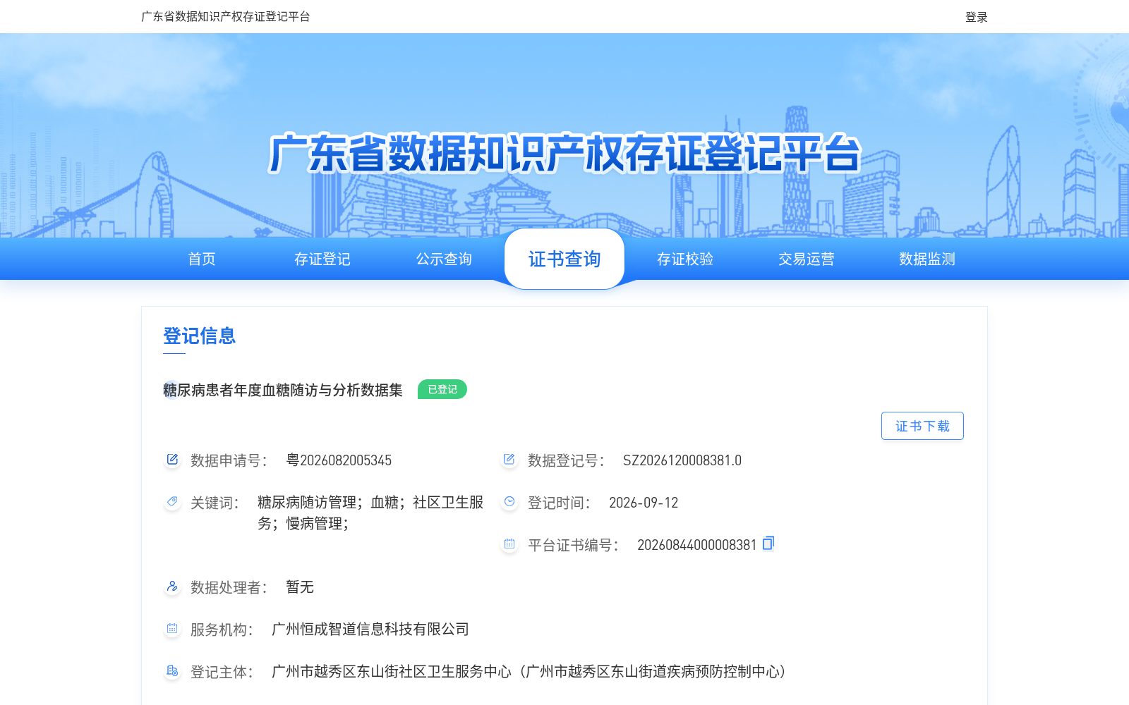 糖尿病患者年度血糖随访与分析数据集 数据集图片