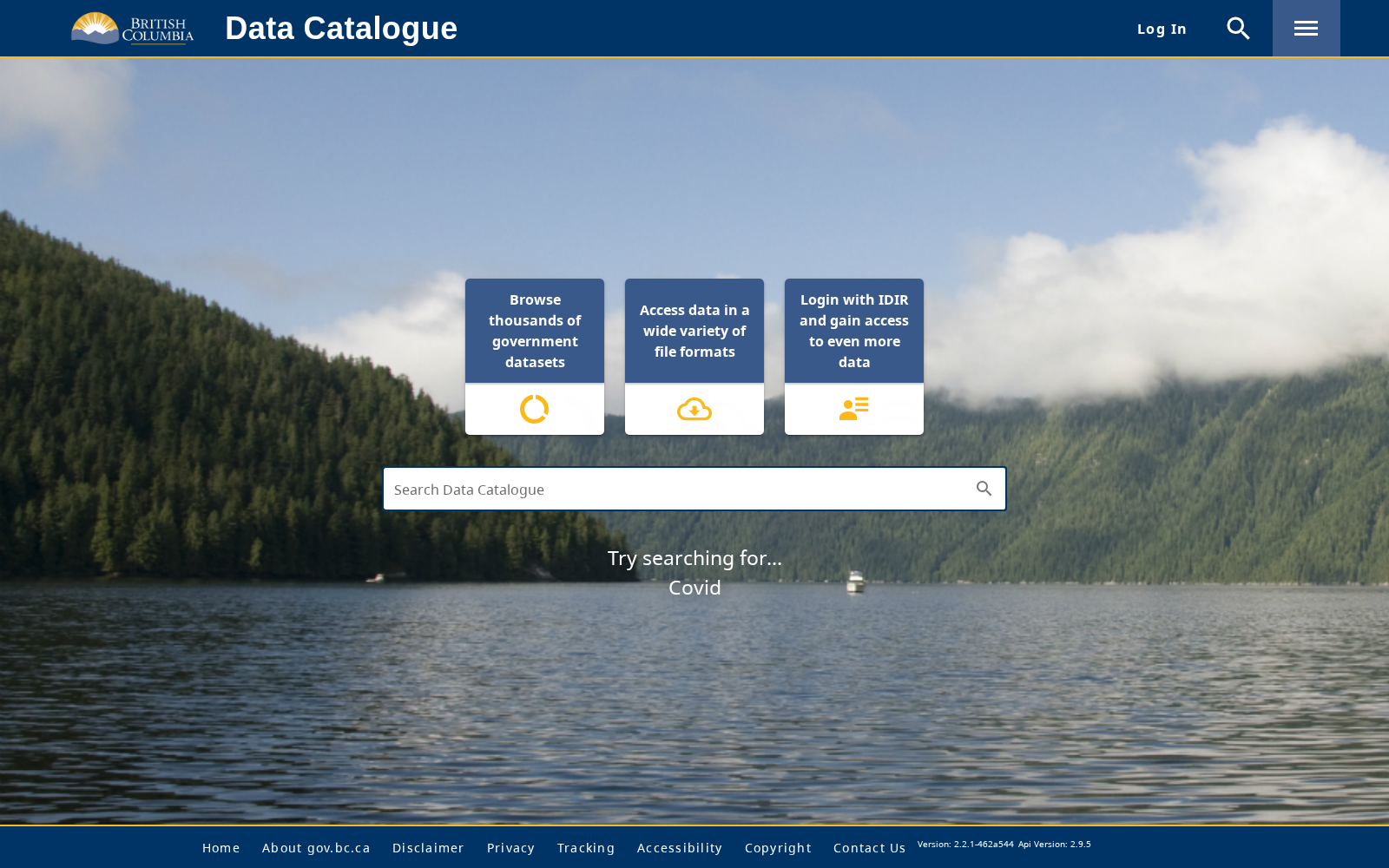British Columbia Data Catalogue 数据集图片