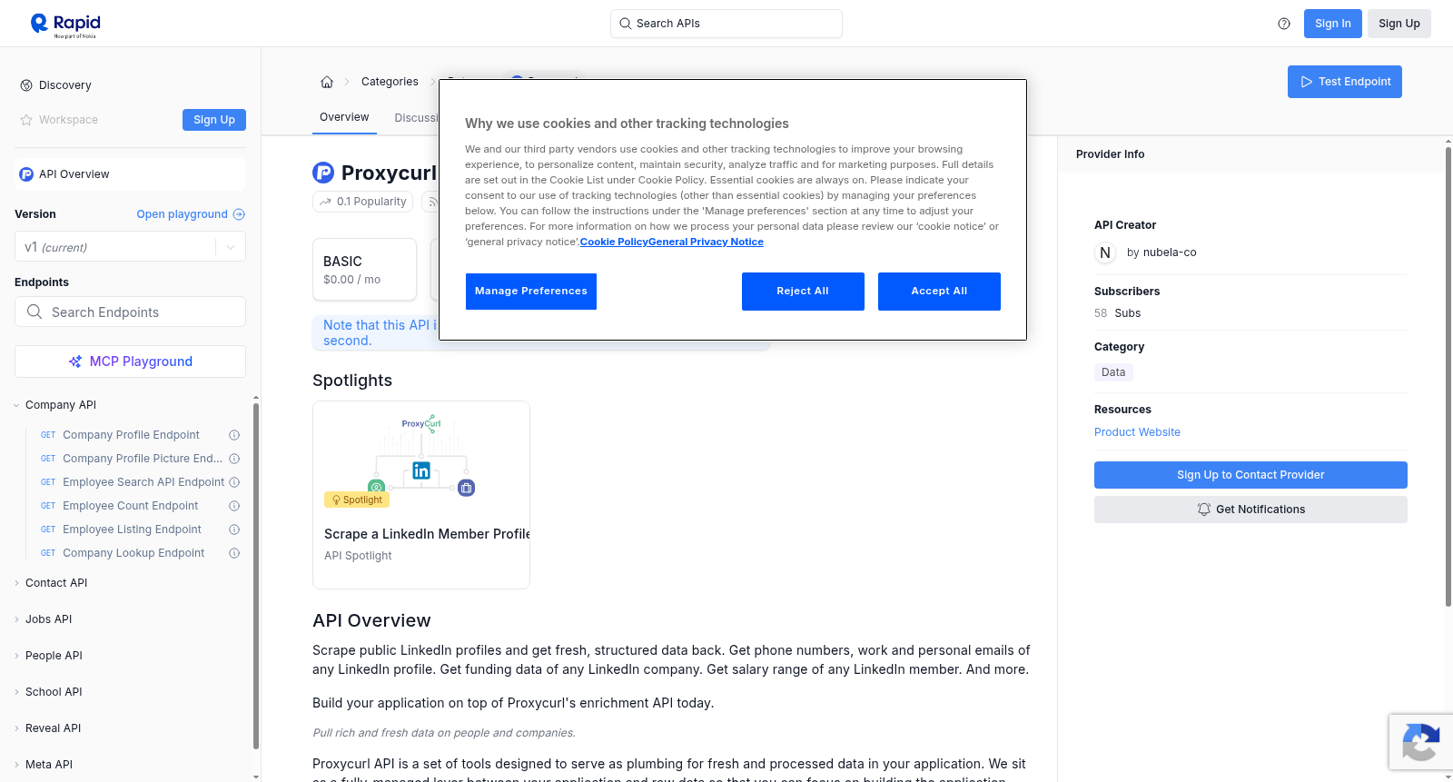 Proxycurl 数据集图片