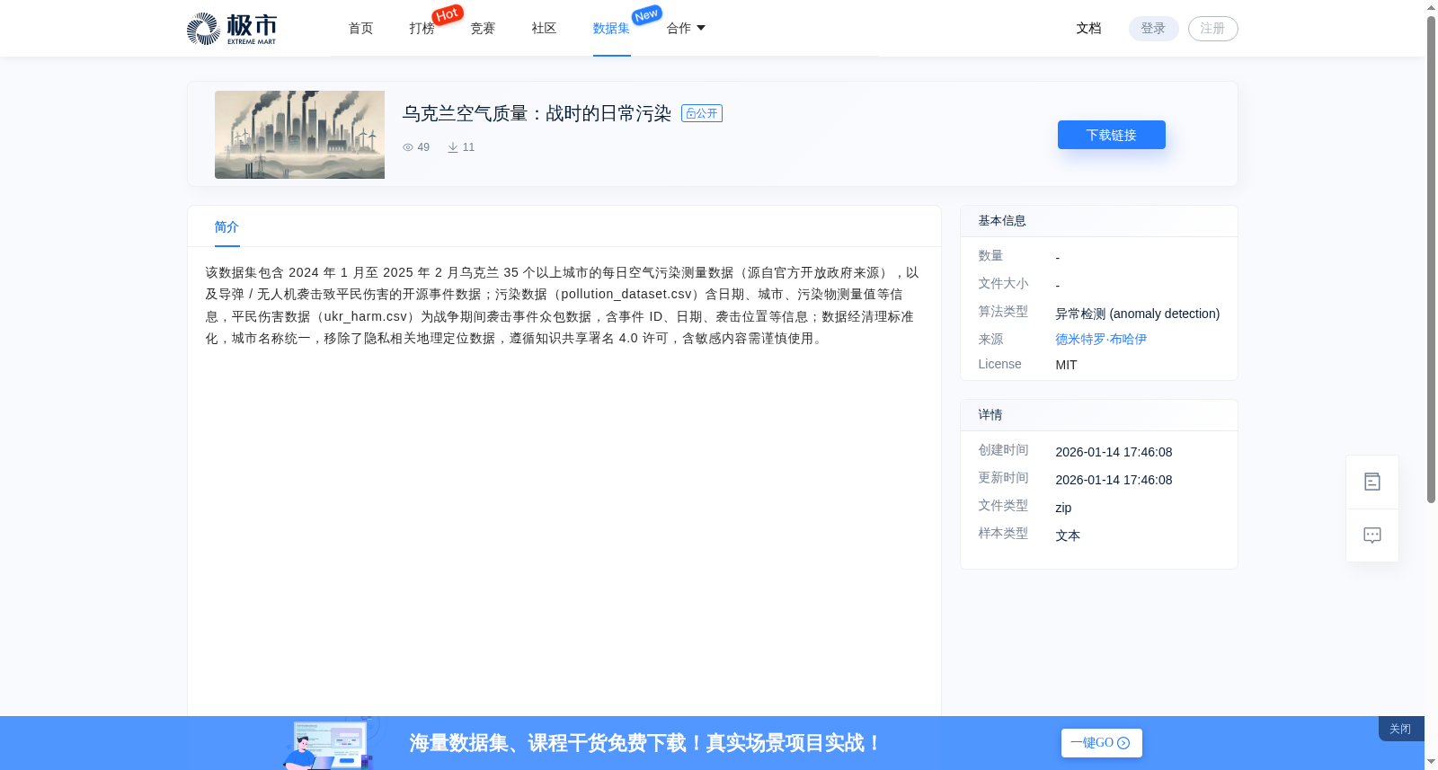 乌克兰空气质量:战时的日常污染 数据集图片