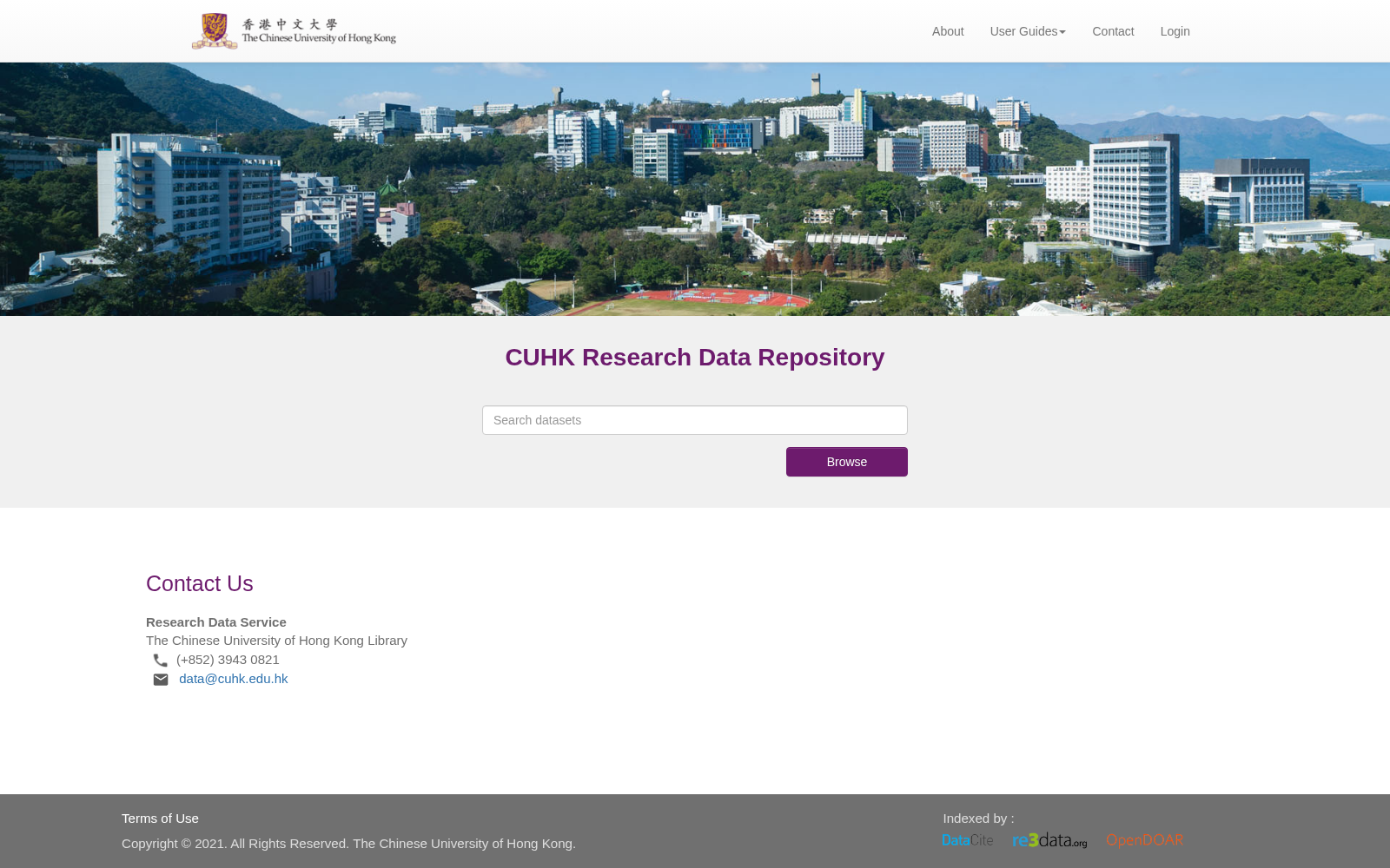 CUHK Research Data Repository 数据集图片