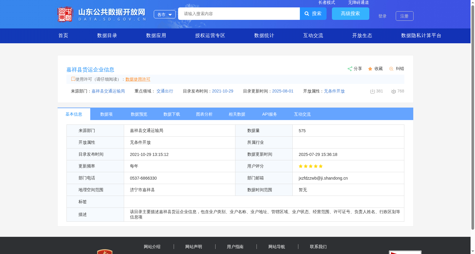 嘉祥县货运企业信息 数据集图片