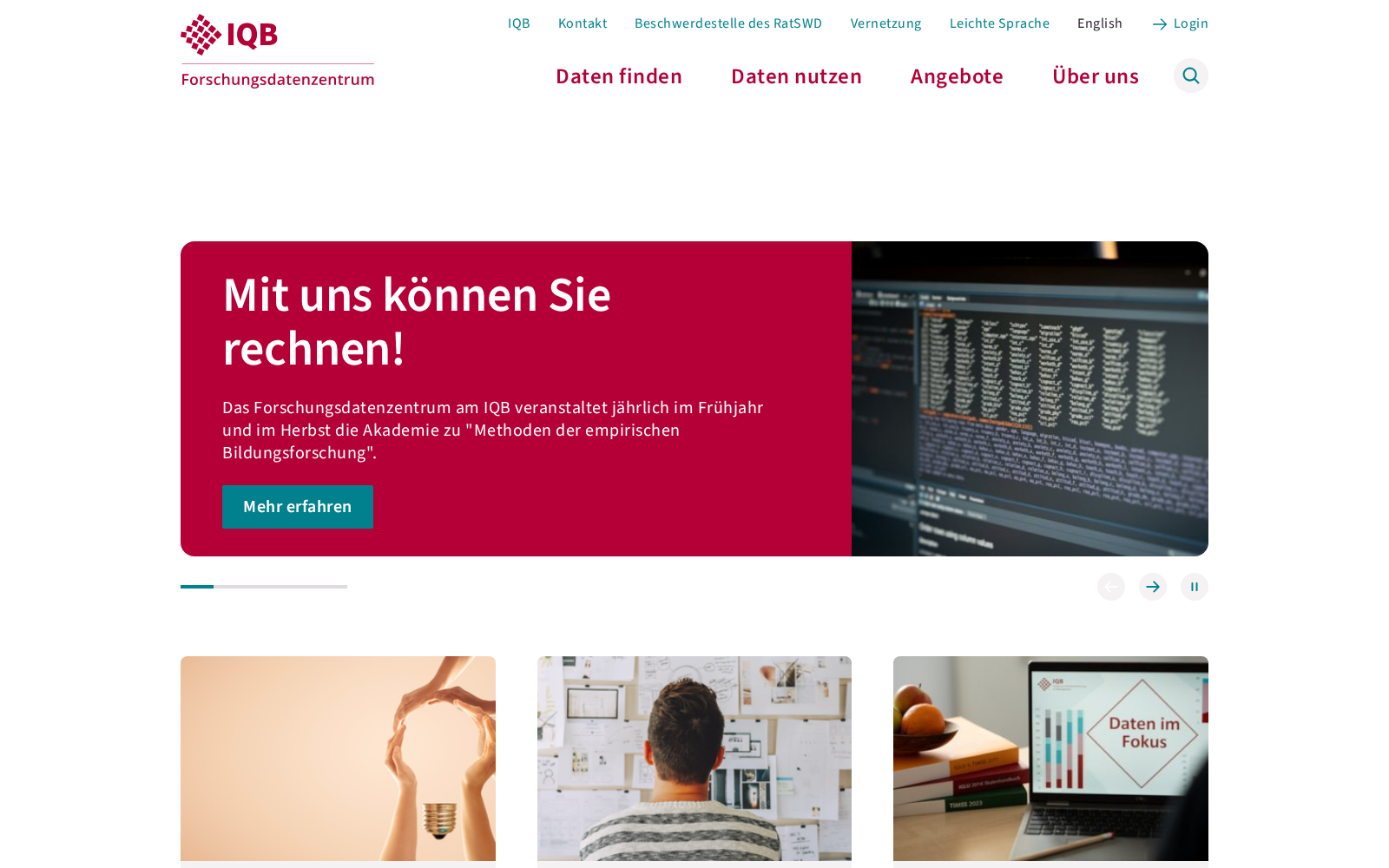Forschungsdatenzentrum am Institut zur Qualitätsentwicklung im Bildungswesen / Research Data Centre at Institute for Educational Quality Improvement 数据集图片
