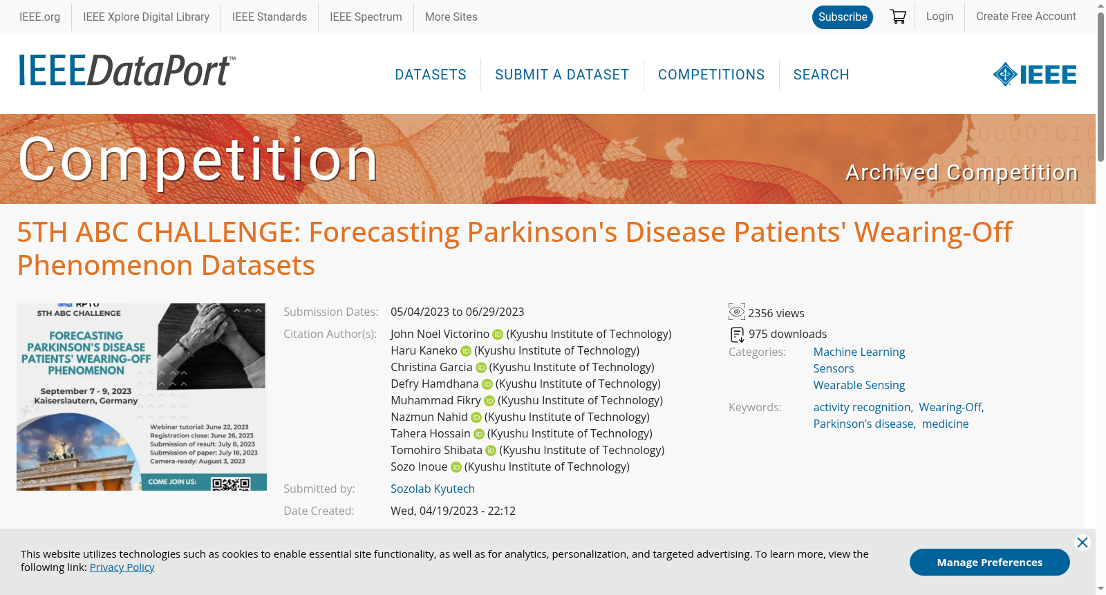 5TH NURSE CARE ACTIVITY RECOGNITION CHALLENGE DATASETS 数据集图片