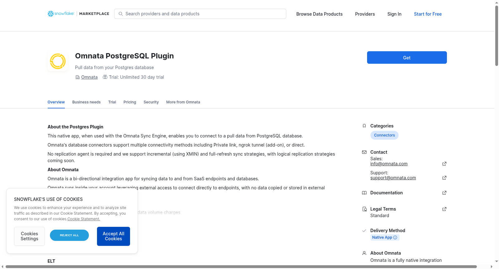 Omnata PostgreSQL Plugin 数据集图片