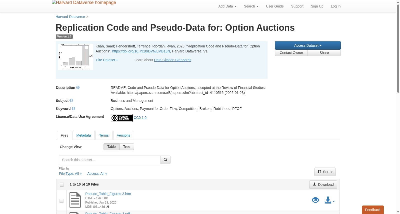 Replication Code and Pseudo-Data for: Option Auctions 数据集图片