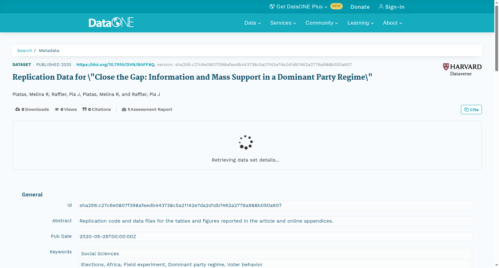 Replication Data for \"Close the Gap: Information and Mass Support in a Dominant Party Regime\" 数据集图片