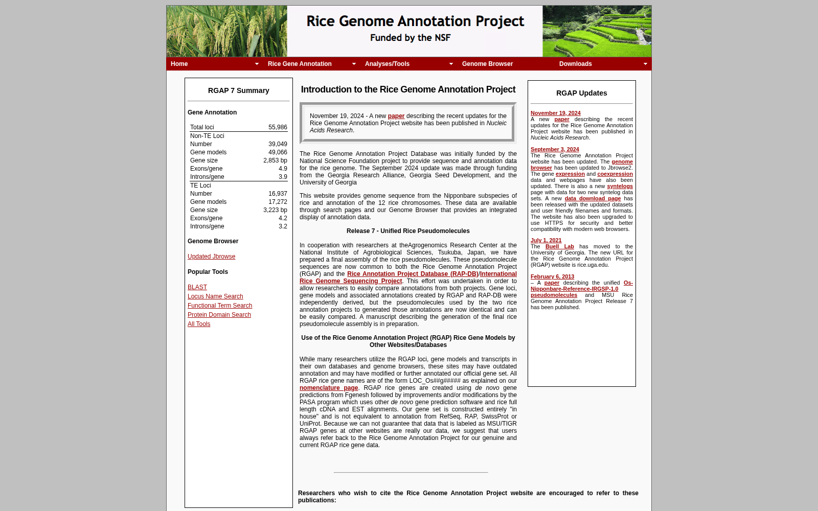 Rice Genome Annotation Project (MSU) 数据集图片