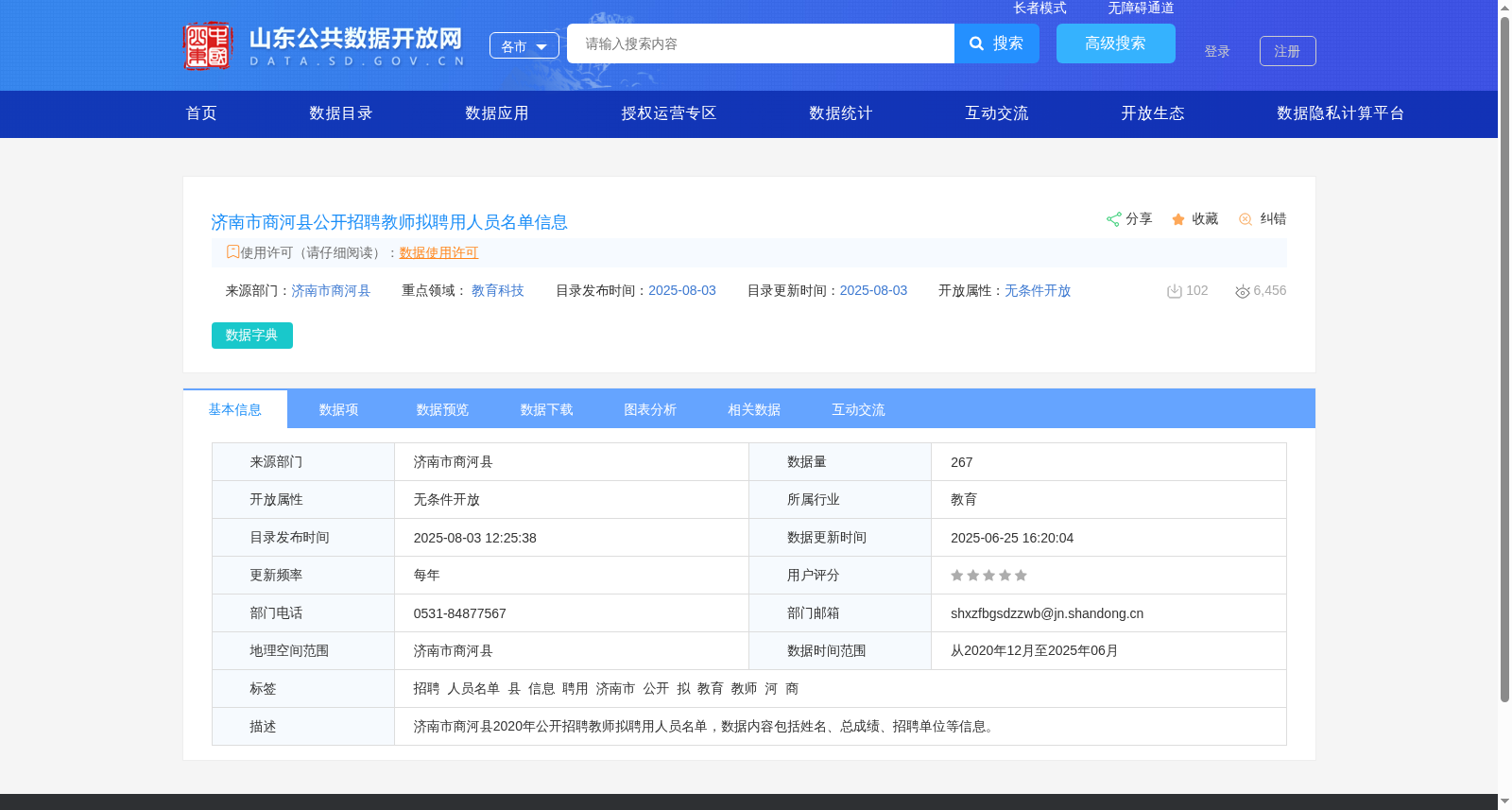 济南市商河县公开招聘教师拟聘用人员名单信息 数据集图片