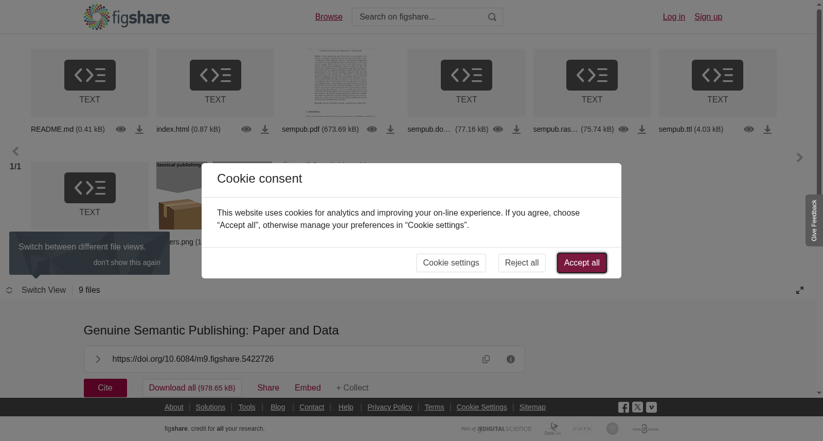 Genuine Semantic Publishing: Paper and Data 数据集图片