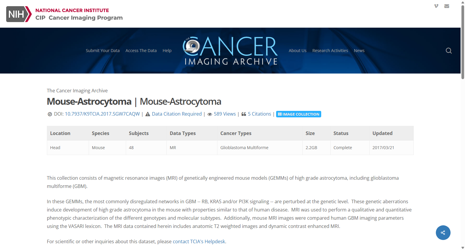 MOUSE-ASTROCYTOMA