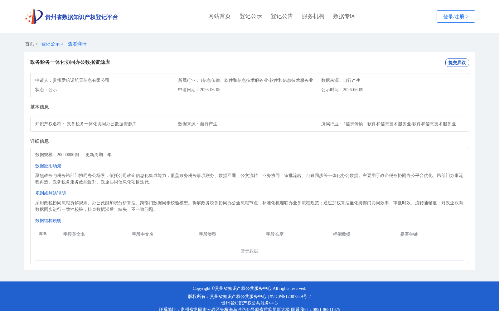 政务税务一体化协同办公数据资源库 数据集图片