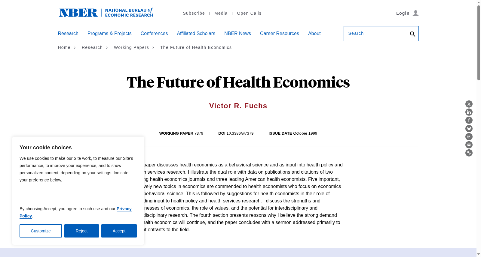 The Future of Health Economics 数据集图片