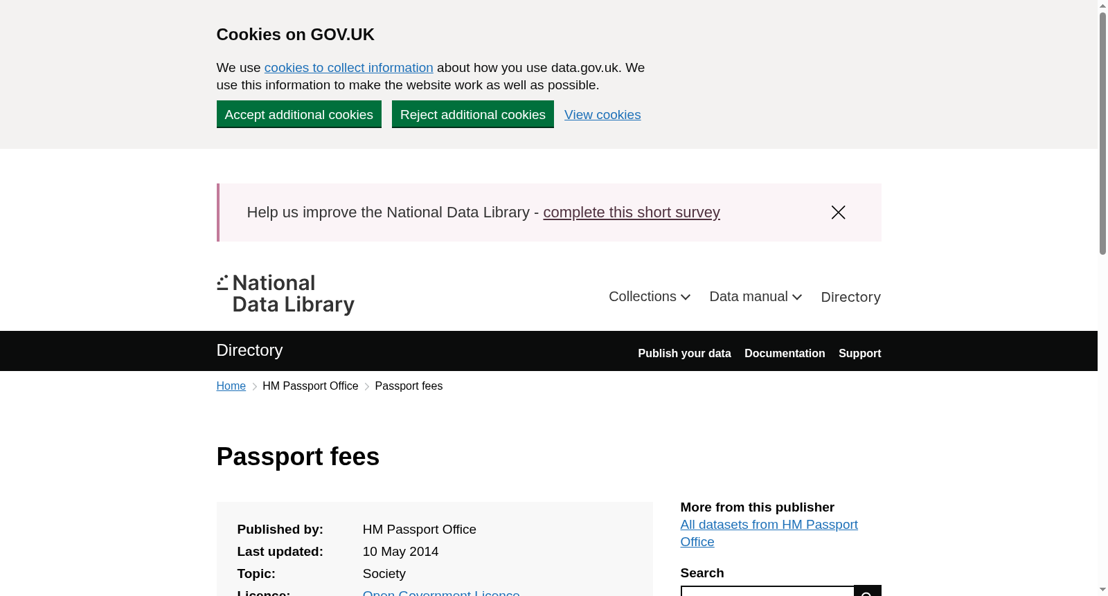 Passport fees 数据集图片