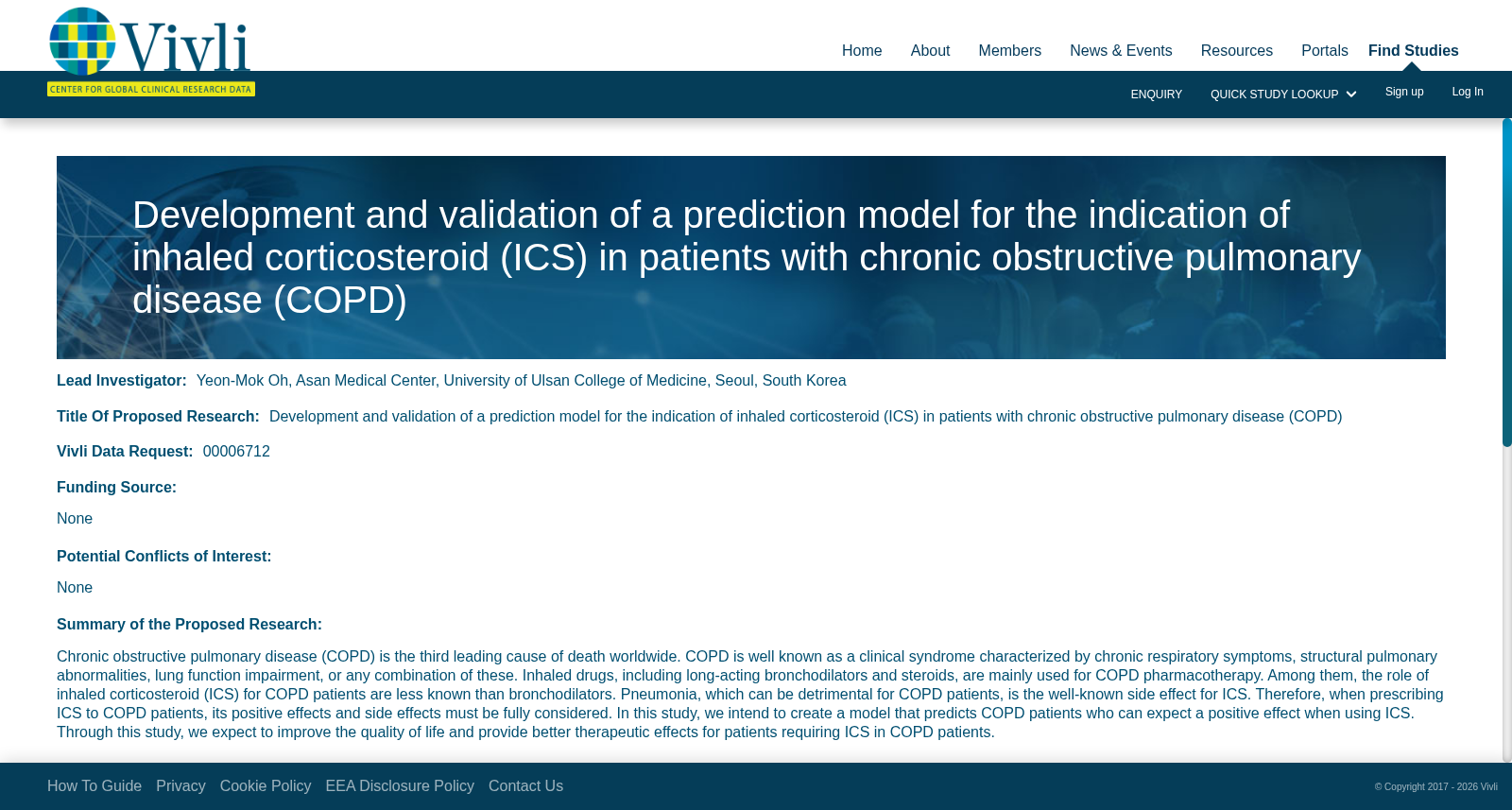 Development and validation of a prediction model for the indication of inhaled corticosteroid (ICS) in patients with chronic obstructive pulmonary disease (COPD) 数据集图片
