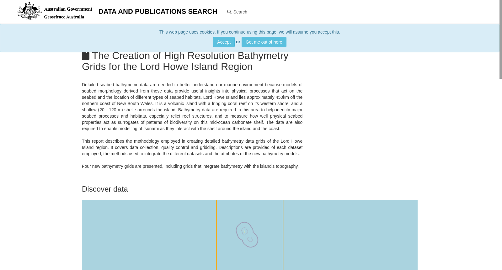The Creation of High Resolution Bathymetry Grids for the Lord Howe Island Region 数据集图片