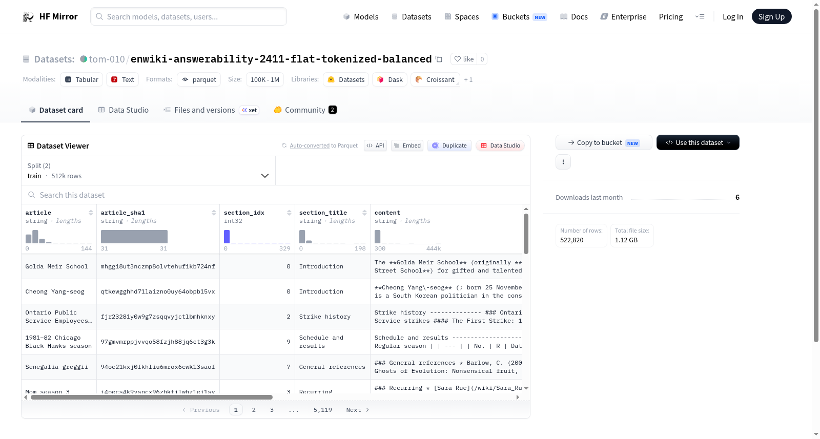 tom-010/enwiki-answerability-2411-flat-tokenized-balanced 数据集图片