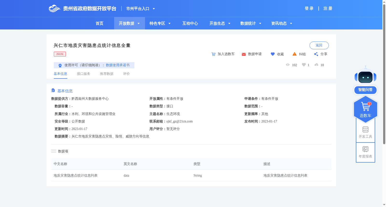 兴仁市地质灾害隐患点统计信息全量 数据集图片
