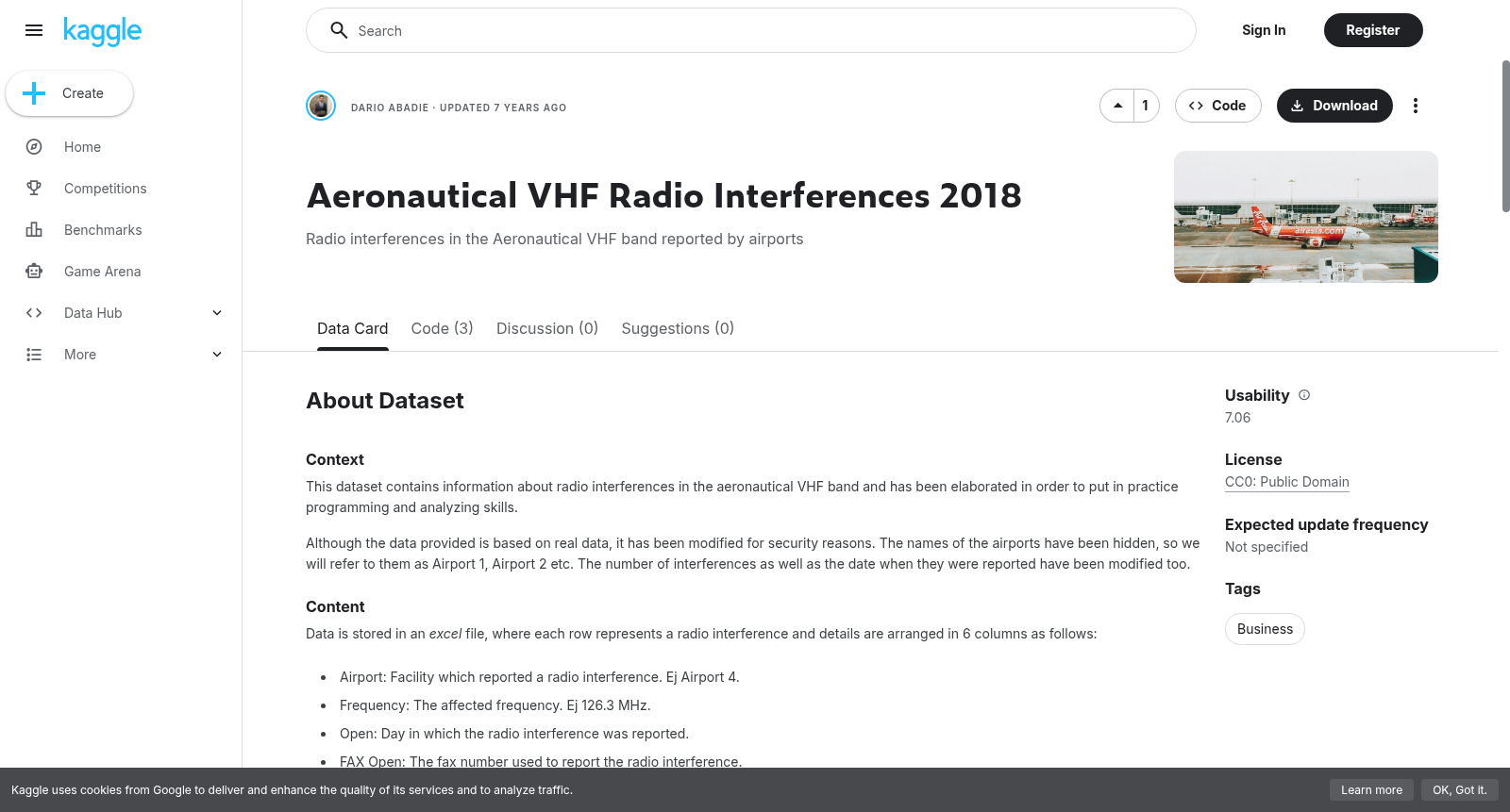 Aeronautical VHF Radio Interferences 2018 数据集图片